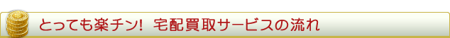 とってもラクチン！宅配買取サービスの流れ