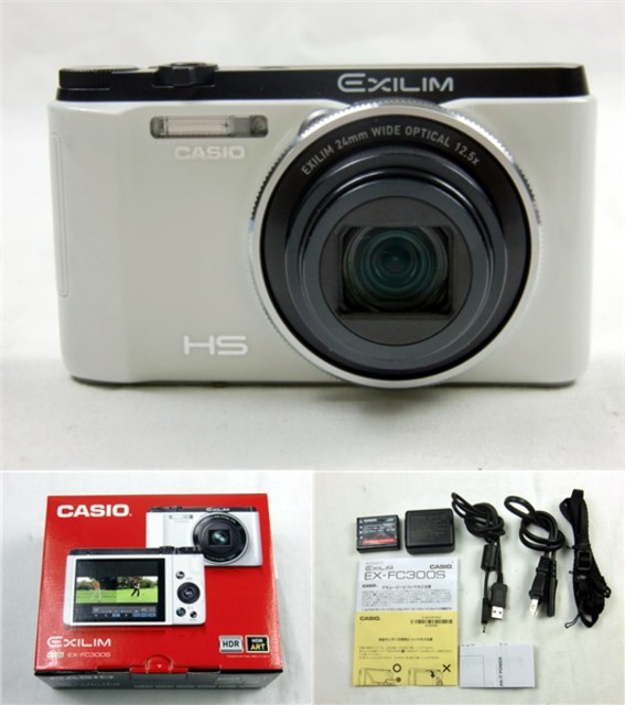 CASIO EXILIM デジタルカメラ 高速連写 ゴルフモデルホワイトEX-FC300SWE